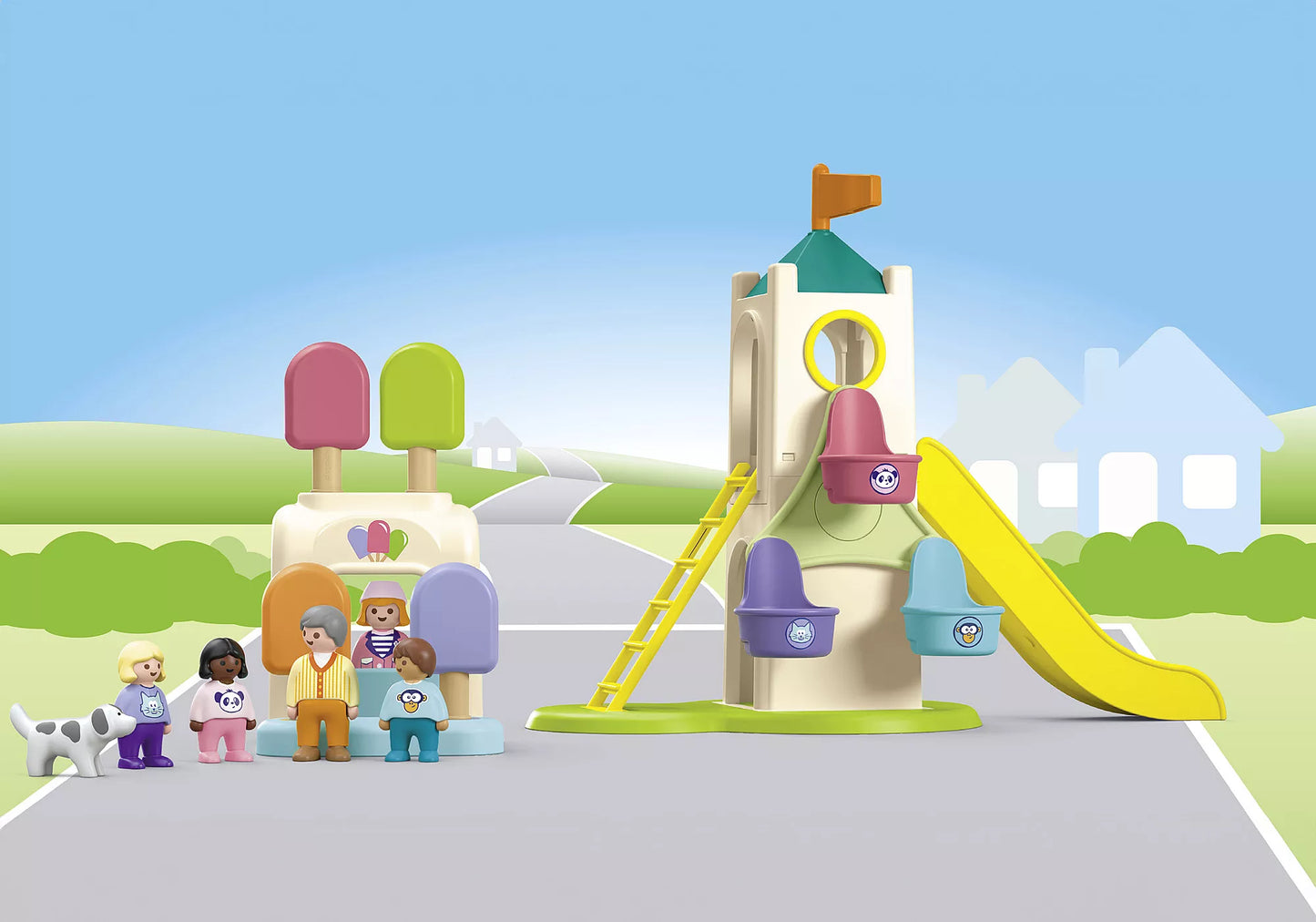 AIRE DE JEUX ET TOBOGGAN GÉANT "JUNIOR"