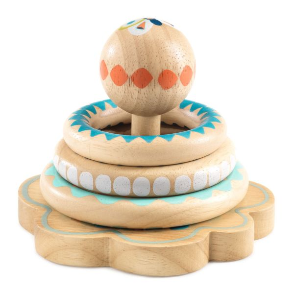 ANNEAUX EN BOIS ÀEMPILER BABYHOOPI