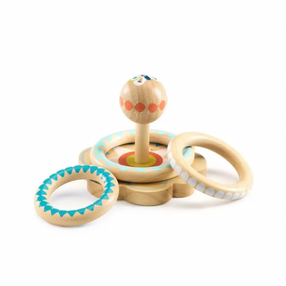 ANNEAUX EN BOIS ÀEMPILER BABYHOOPI