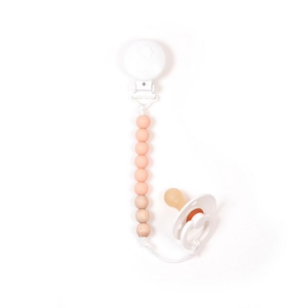 PURE PEACH PACIFIER CLIP