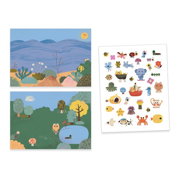 REMOVABLE PUFFY STICKERS "SUMMERTIME" 