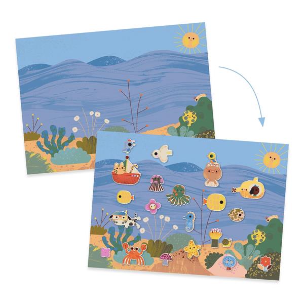 REMOVABLE PUFFY STICKERS "SUMMERTIME" 