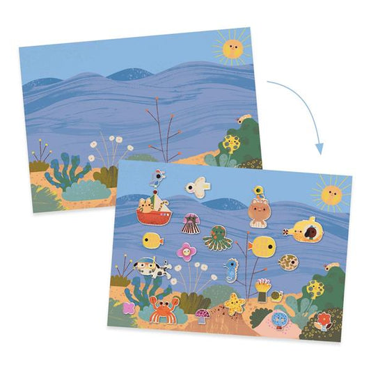 REMOVABLE PUFFY STICKERS "SUMMERTIME" 