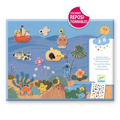 REMOVABLE PUFFY STICKERS "SUMMERTIME" 