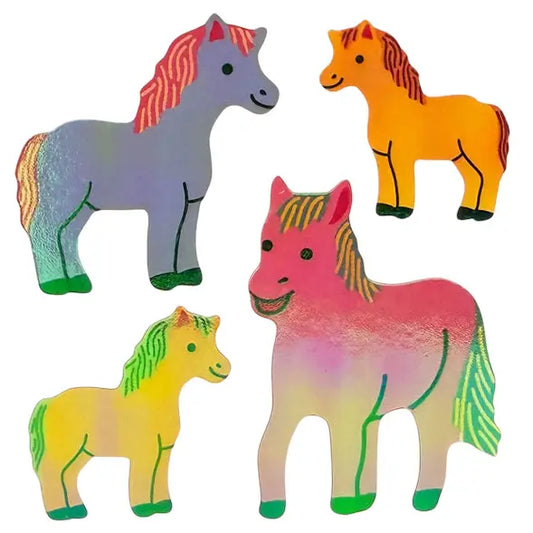 AUTOCOLLANTS PETITS PONEYS FINITION PERLÉE
