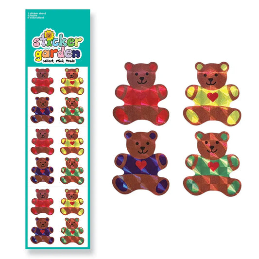 AUTOCOLLANTS OURSONS CÂLINS FINITION PRISME