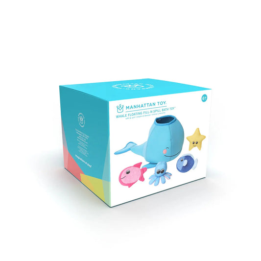 WHALE  FLOATING FILL-N-SPILL BATH TOY