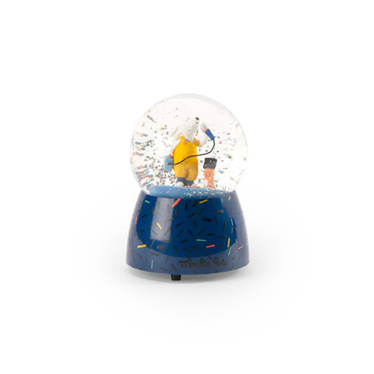 THE MUSICAL SNOW GLOBE "PUCE AND PILOU"