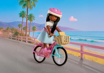 BROOKLYN ET SON VÉLO "BARBIE"