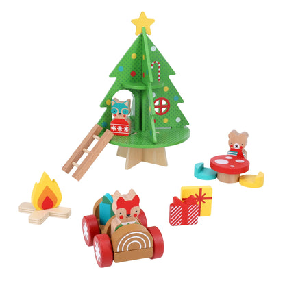 CHRISTMAS TREEHOUSE WOODEN PLAY SET
