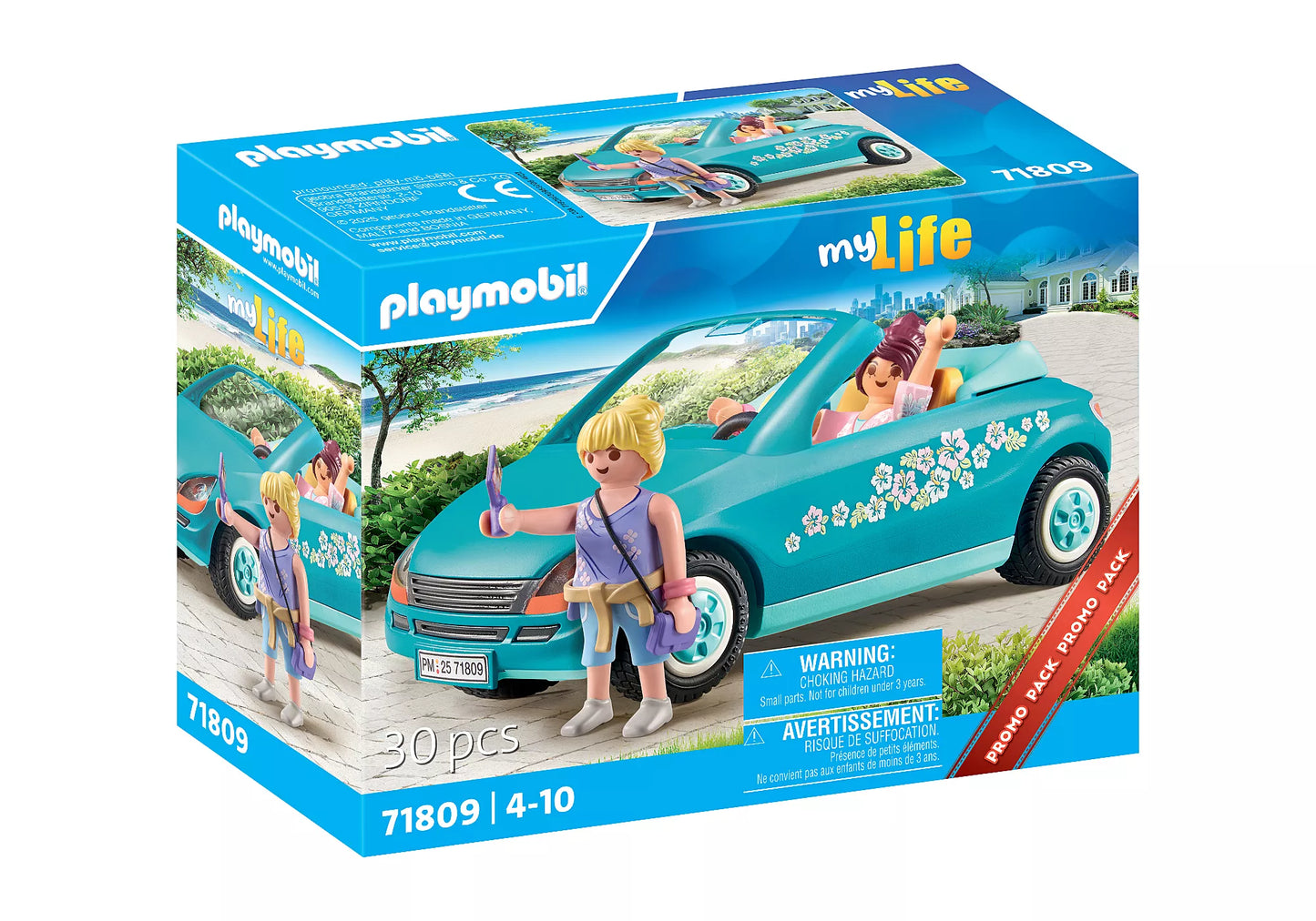 CABRIOLET ET JEUNES FILLES EN VACANCES "MY LIFE"