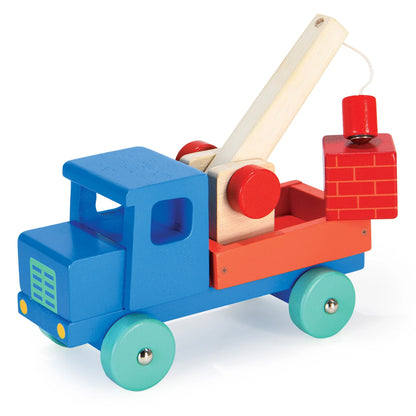 WOODEN BLUE PICK UP TRUCK