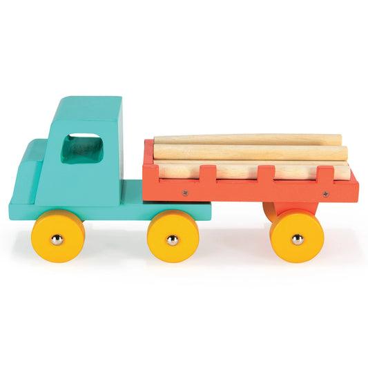 TEAL TIMBER WOODEN TRUCK