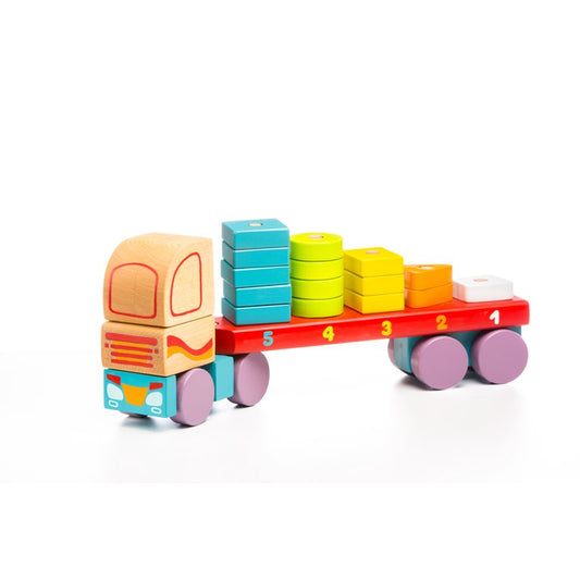 TRUCK WITH GEOMETRY FIGURES