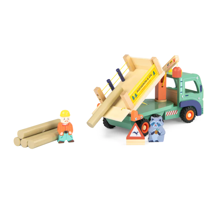 CAMION FORESTIER EN BOIS "AVENUE DU MOULIN"