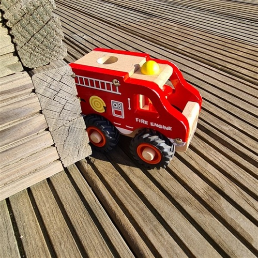 WOODEN FIRE TRUCK
