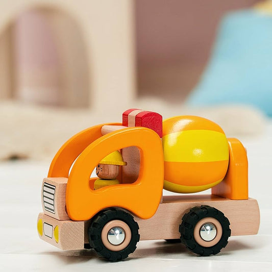 CAMION TOUPIE (BÉTONNIÈRE) EN BOIS