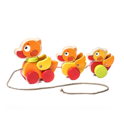 WOODEN PULL ALONG DUCK 