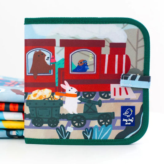 "JJ FRIENDS TRAIN" ERASABLE DOODLE IT BOOK