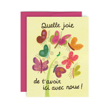 BABY CATERPILLAR GREETING CARD (FR ONLY)