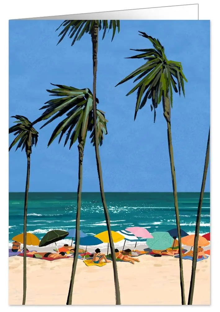 CARTE DE SOUHAITS PLAGE
