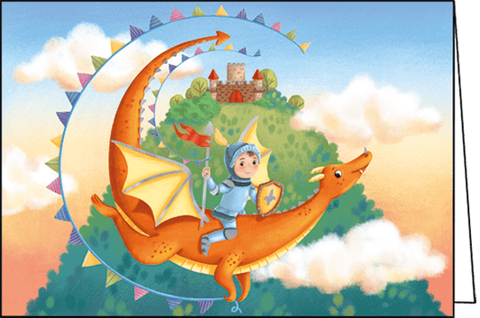DRAGON PARTY GREETING CARD