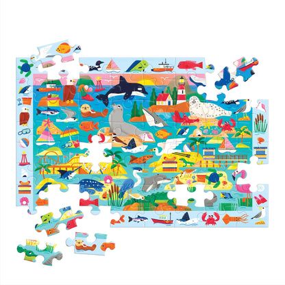 AT THE SEASIDE SEARCH & FIND PUZZLE 64 PCS