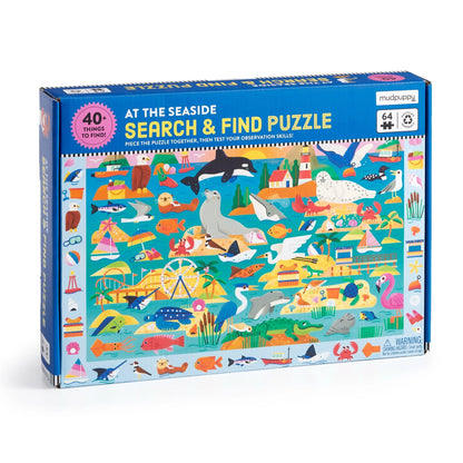 AT THE SEASIDE SEARCH & FIND PUZZLE 64 PCS
