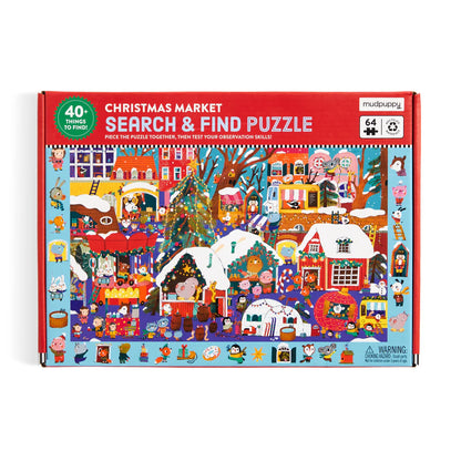 PUZZLE SEARCH & FIND "CHRISTMAS MARKET" 64 MCX