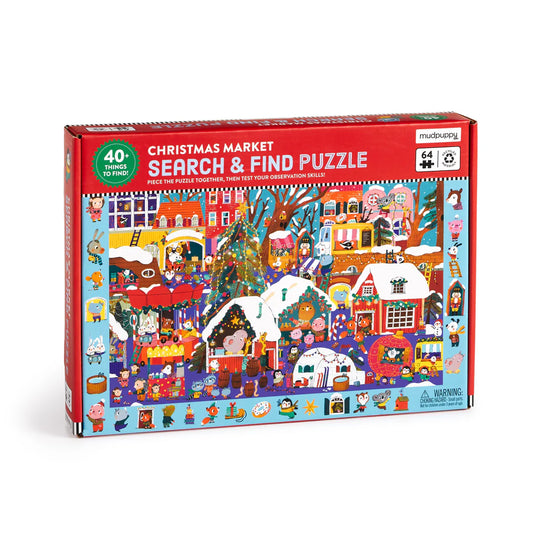 PUZZLE SEARCH & FIND "CHRISTMAS MARKET" 64 MCX