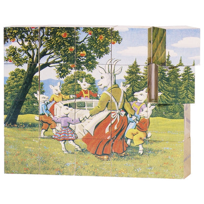 WOODEN FAIRY TALE CUBE PUZZLES