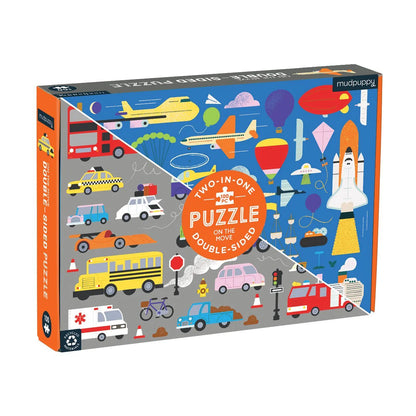 DOUBLE-SIDED PUZZLE "ON THE MOVE" 100 PCS