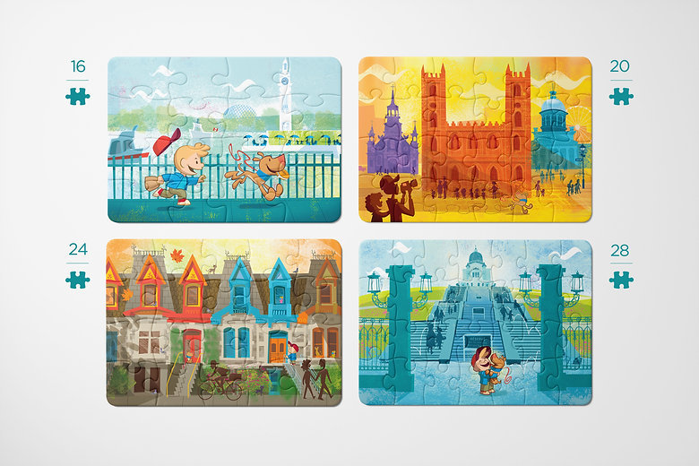 4 PUZZLES IN A BOX LARRY GETS LOST IN MONTREAL