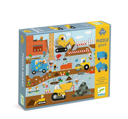 GIANT PUZZLE "THE CONSTRUCTION SITE" 12 PCs + 5 PCs