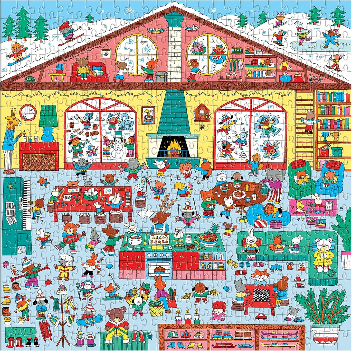 SEARCH & FIND PUZZLE "WINTER CHALET" 500 PCS