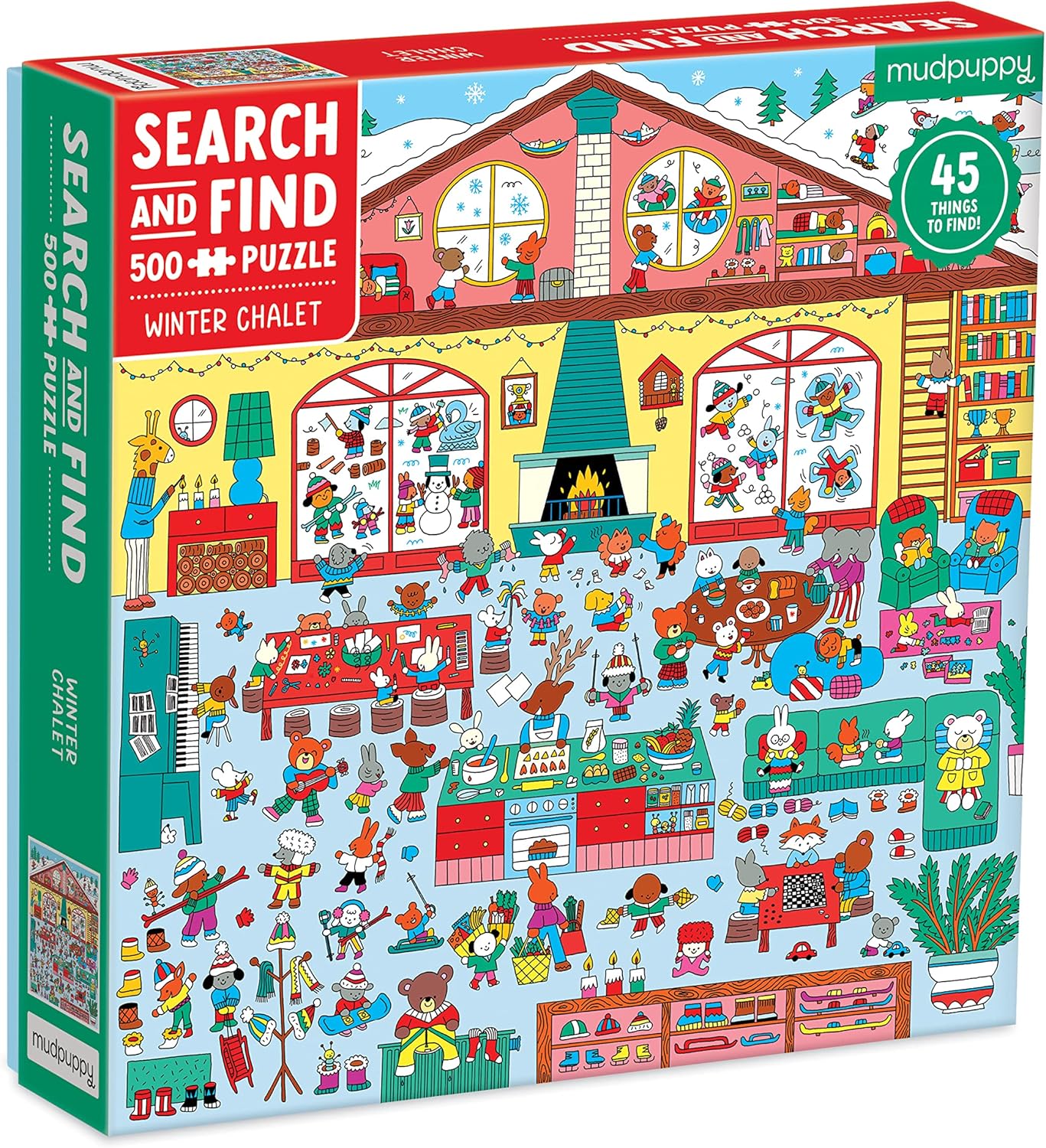 SEARCH & FIND PUZZLE "WINTER CHALET" 500 PCS