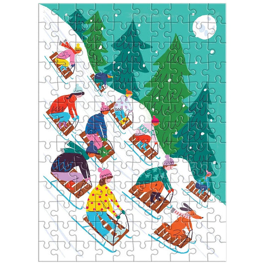 MINI WINTER SLIDE ORNAMENT PUZZLE 130 PIECE