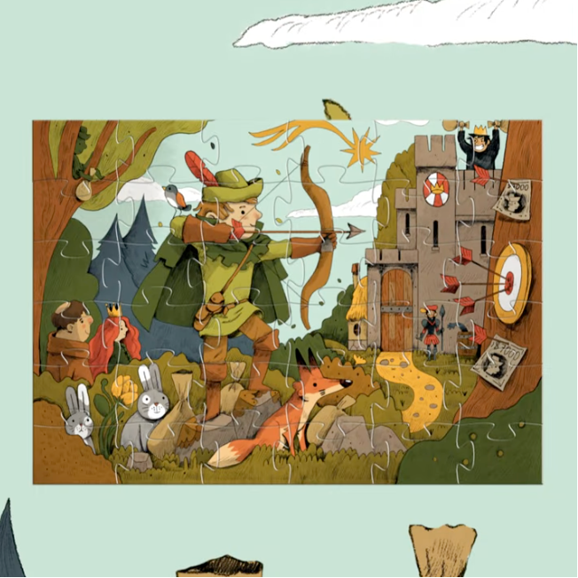 ROBIN HOOD SILHOUETTE PUZZLE 36 PCS