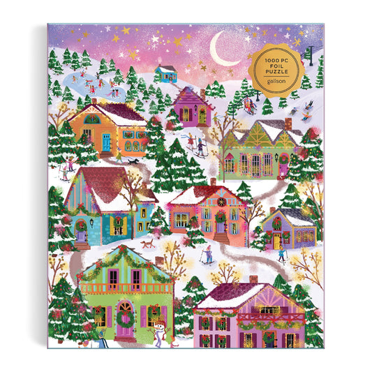 JOY LAFORME 1000-Piece "SNOWCAP VILLAGE" Puzzle