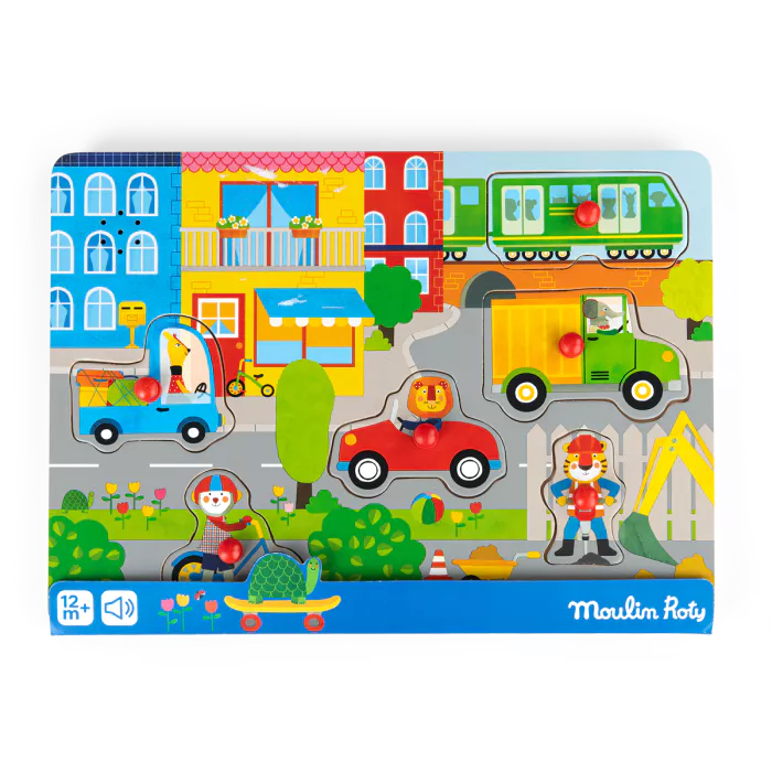 SOUND PUZZLE WOODEN CITY "THE POPIPOP"