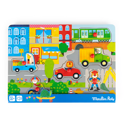 SOUND PUZZLE WOODEN CITY "THE POPIPOP"