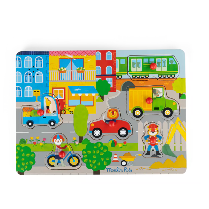 SOUND PUZZLE WOODEN CITY "THE POPIPOP"