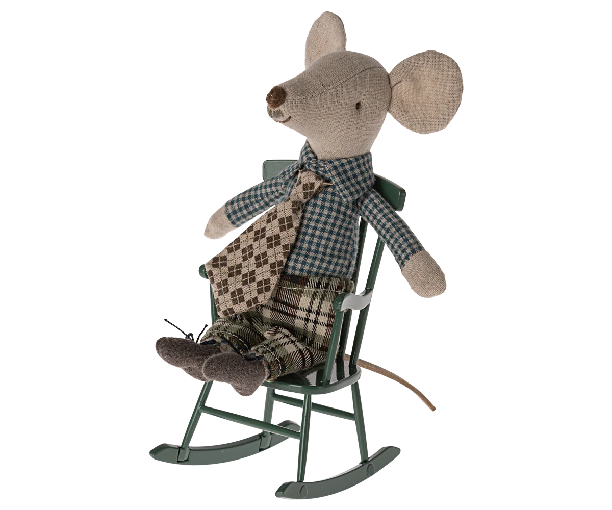 ROCKING CHAIR FOR MOUSE DARK GREEN 