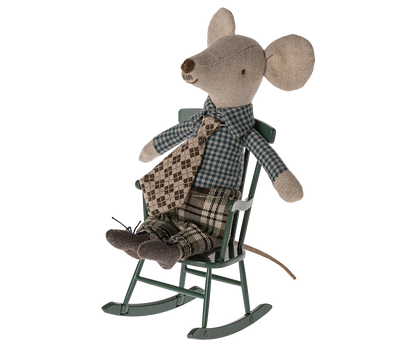 ROCKING CHAIR FOR MOUSE DARK GREEN 
