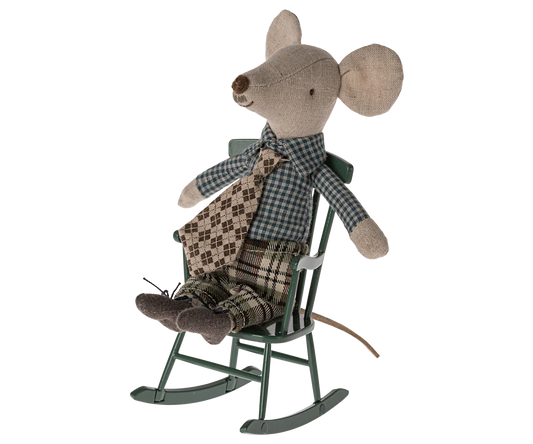 ROCKING CHAIR FOR MOUSE DARK GREEN 