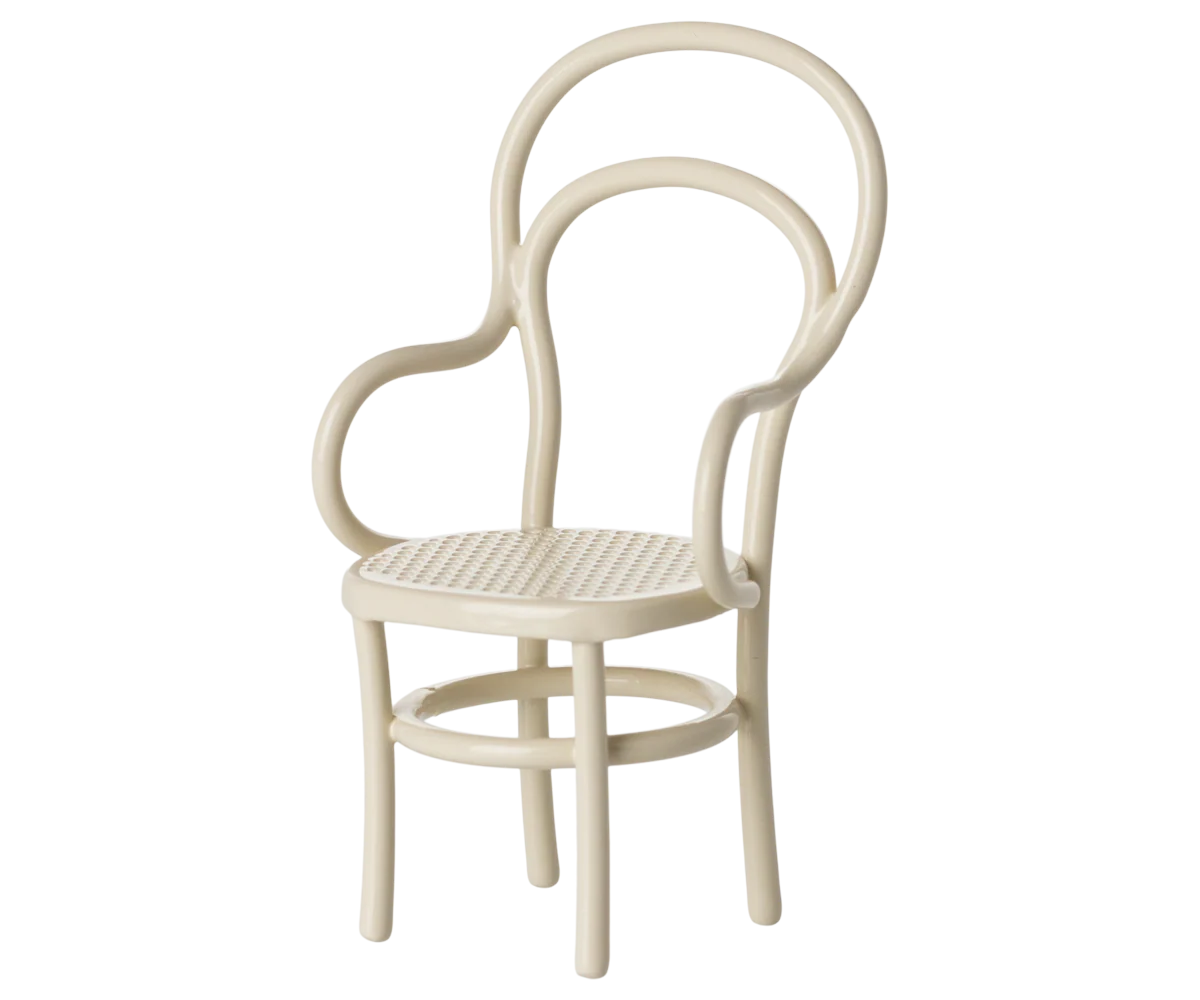 CHAISE MINIATURE BLANCHE POUR SOURIS