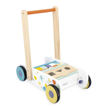 CHARIOT DE MARCHE CUBES EN BOIS "PURE"