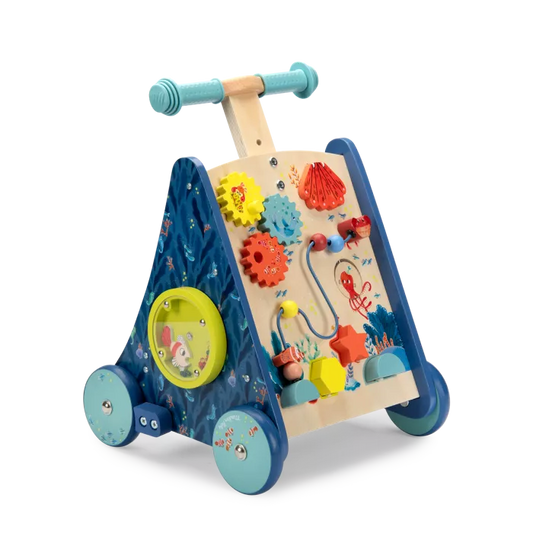 "PAULIE'S ADVENTURES" WOODEN ACTIVITY WALKER