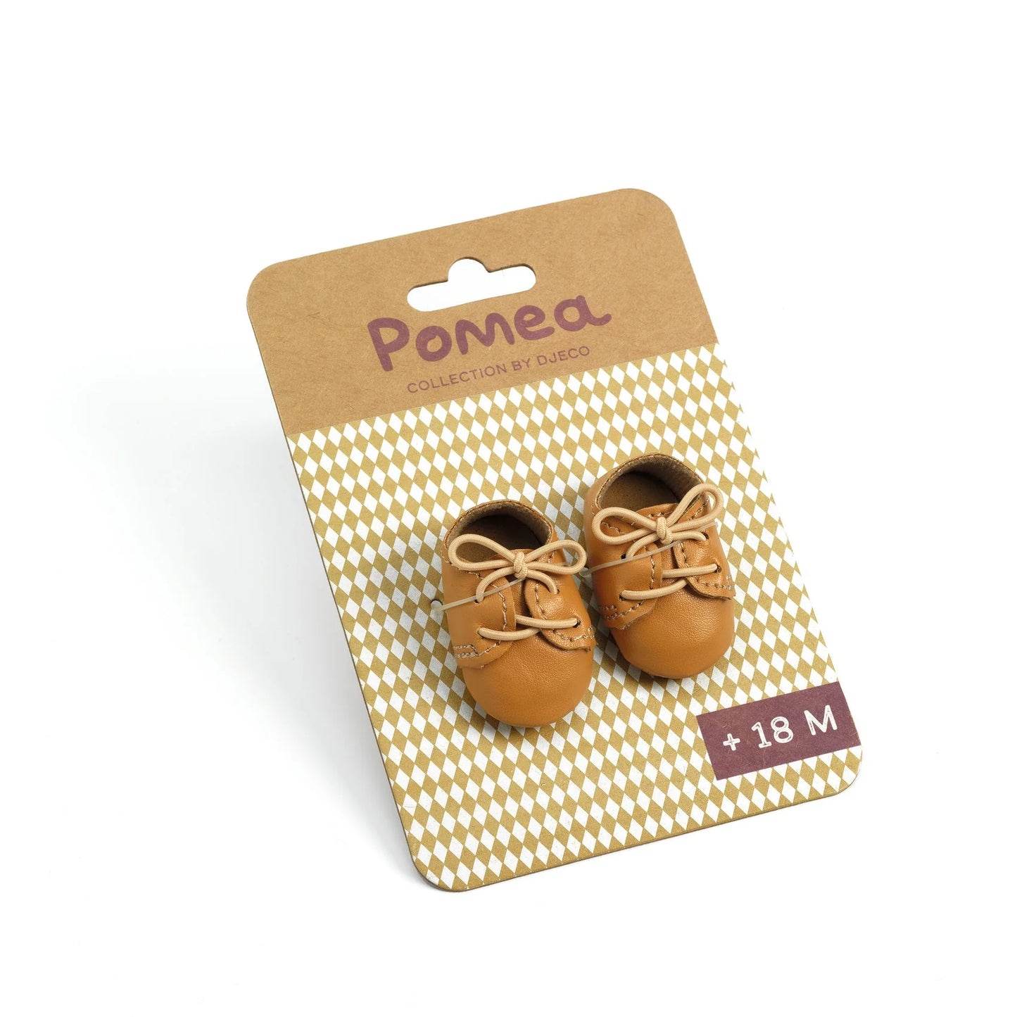CHAUSSONS MARRON POUR POUPÉE "POMEA"