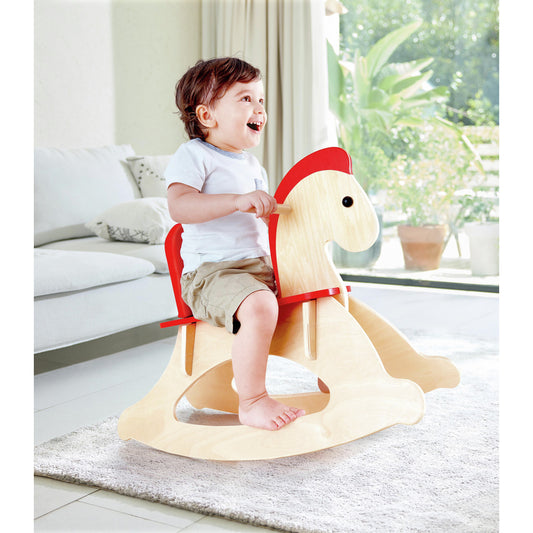 GROW WITH ME WOODEN ROCKING HORSE